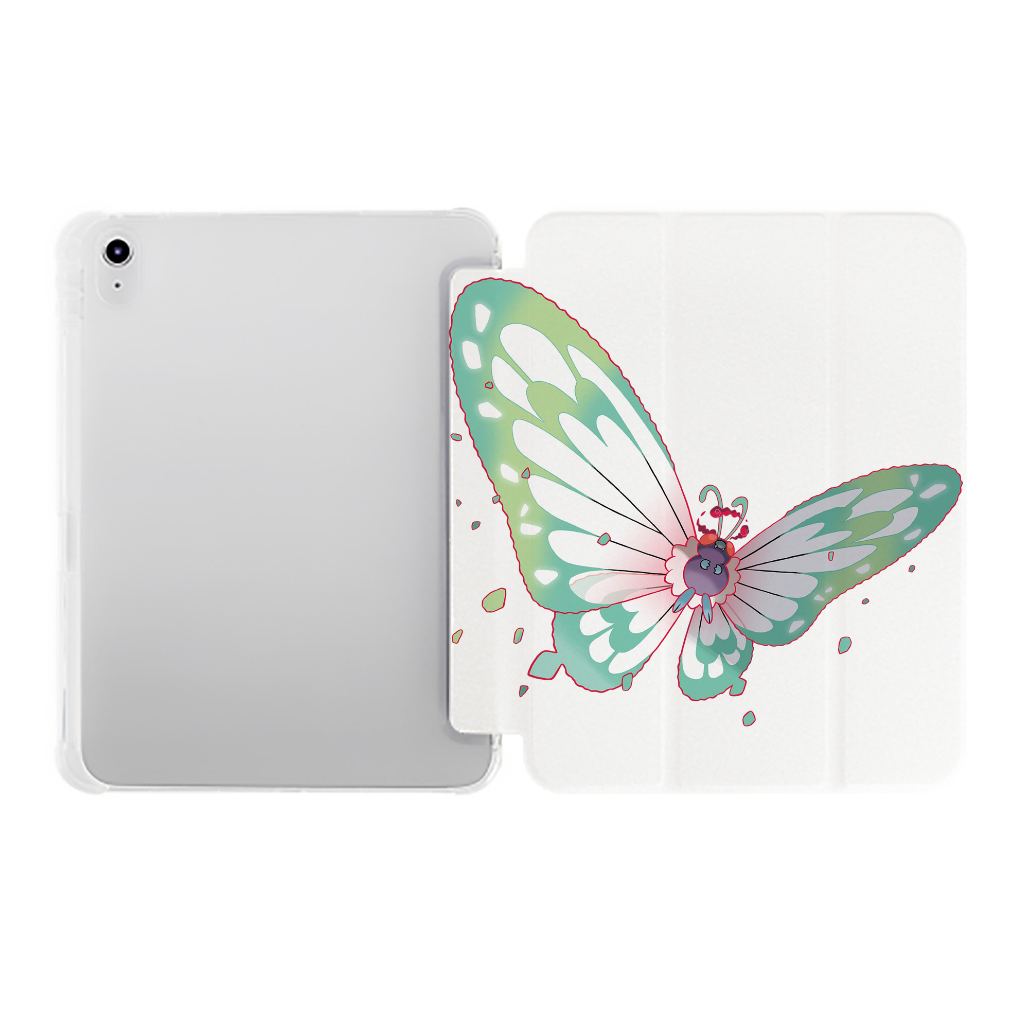 （画像用） ポケットモンスター Pokémon IPad ケース ペン収納付き 三つ折りスタンド PUレザー×シリコン 対応機種9.5/10.5/10.9インチ